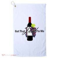 Classy Wine In Me Got That Josh In Me Funny Golf Towel thumb 0
