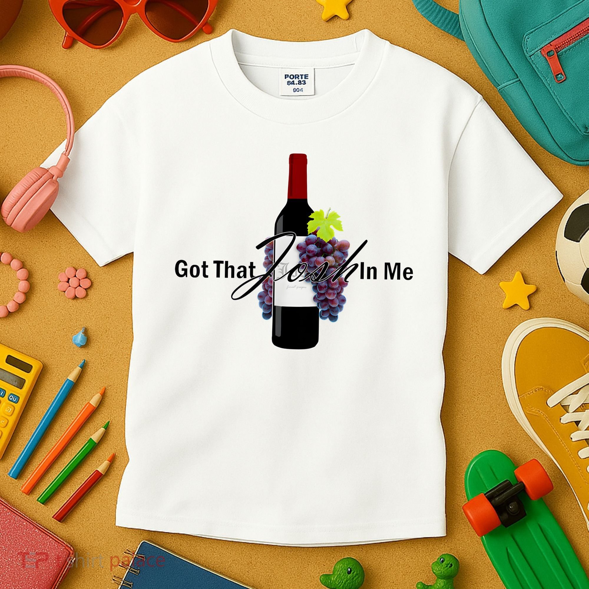 Classy Wine In Me Got That Josh In Me Funny Kids T-Shirt