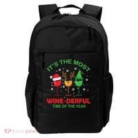 Christmas Wine It's The Most Wine Derful Xmas Backpack thumb 0