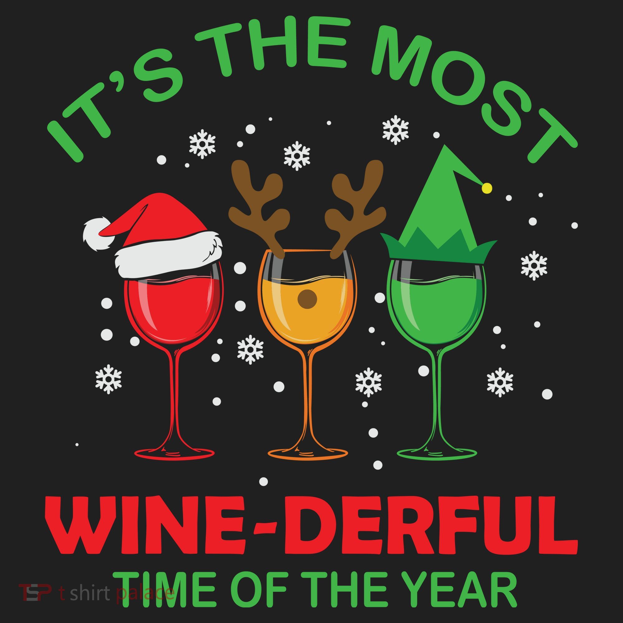 Christmas Wine It's The Most Wine Derful Xmas Beanie