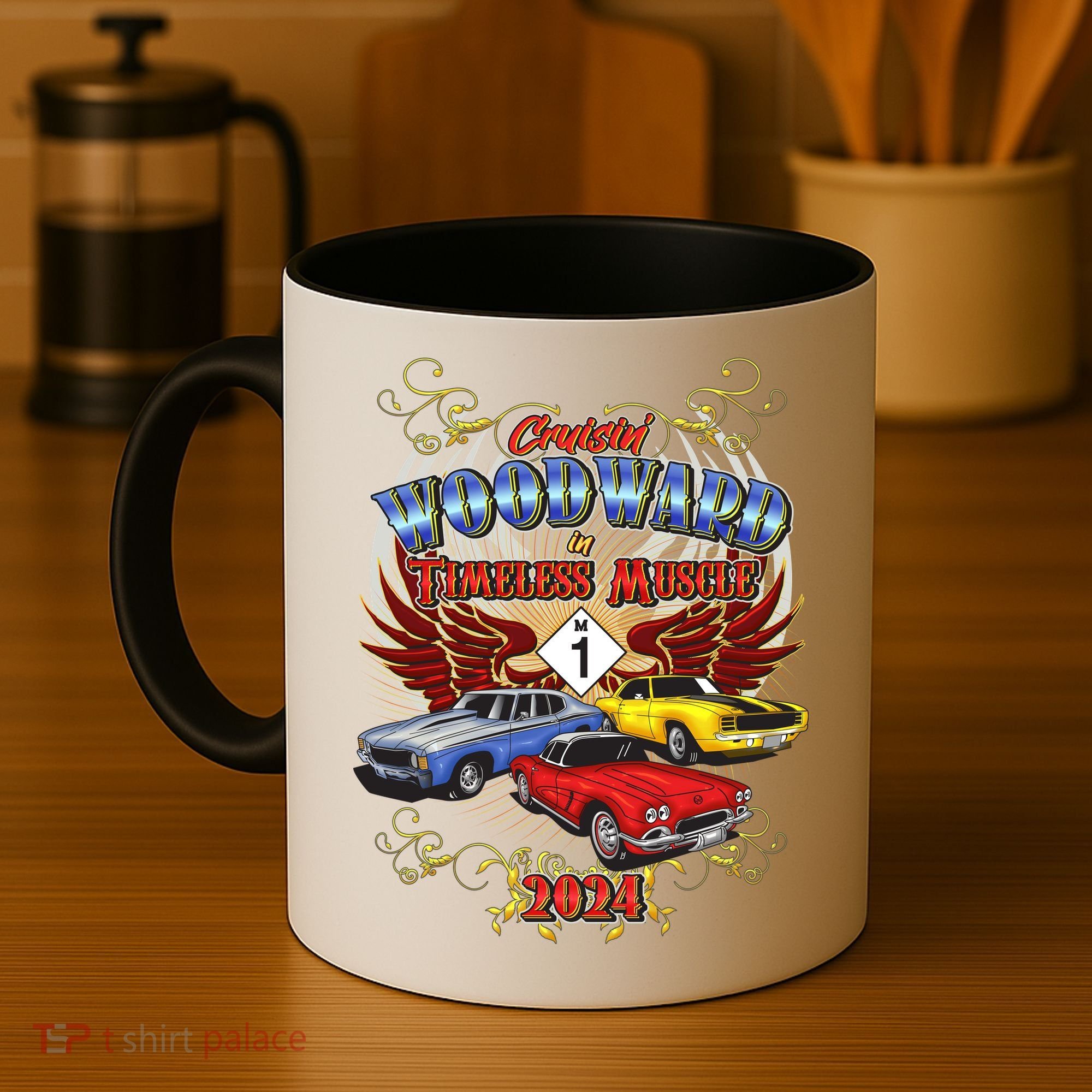 Cruisin Woodward In Timeless Muscle 2024 Coffee Mug
