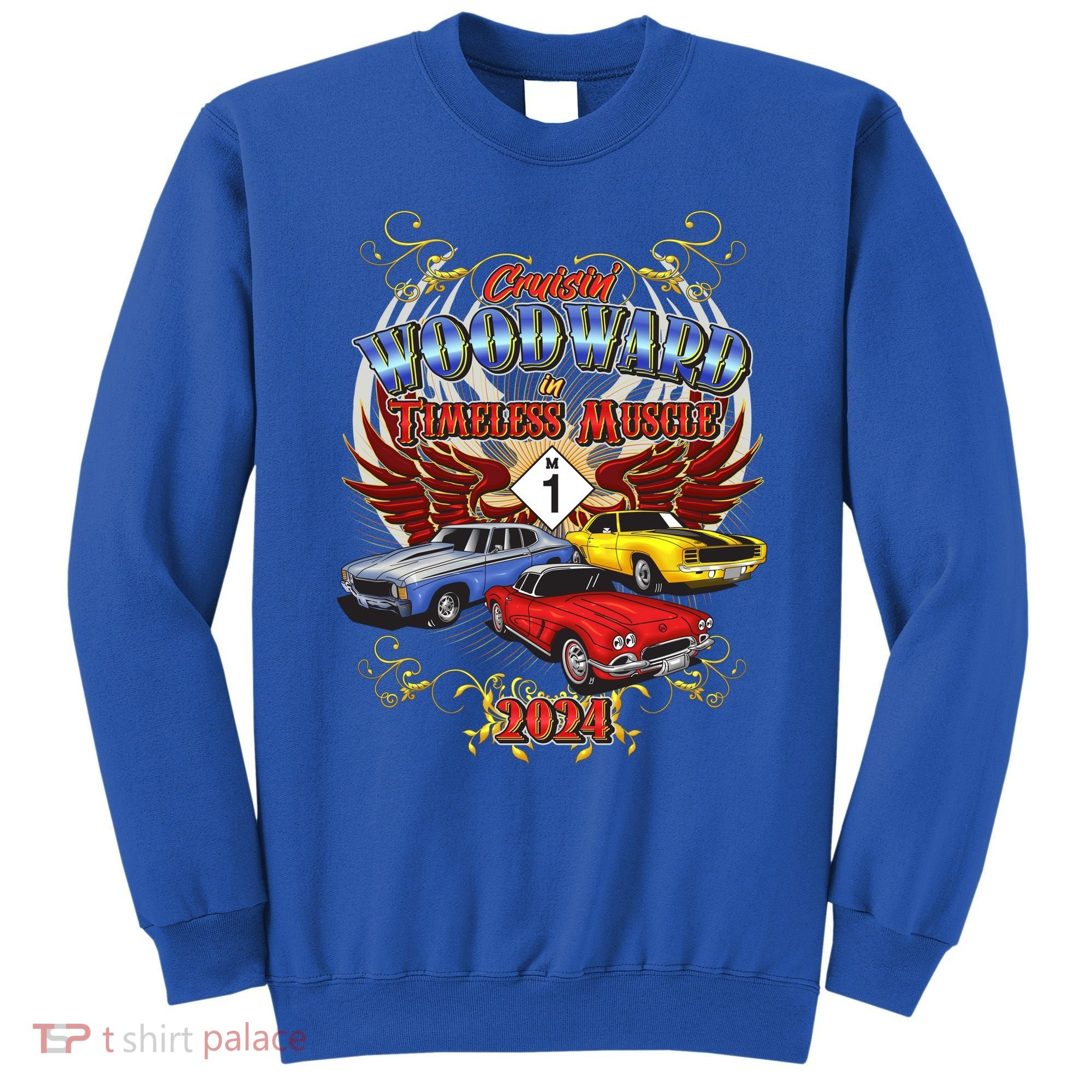 Cruisin Woodward In Timeless Muscle 2024 Sweatshirt