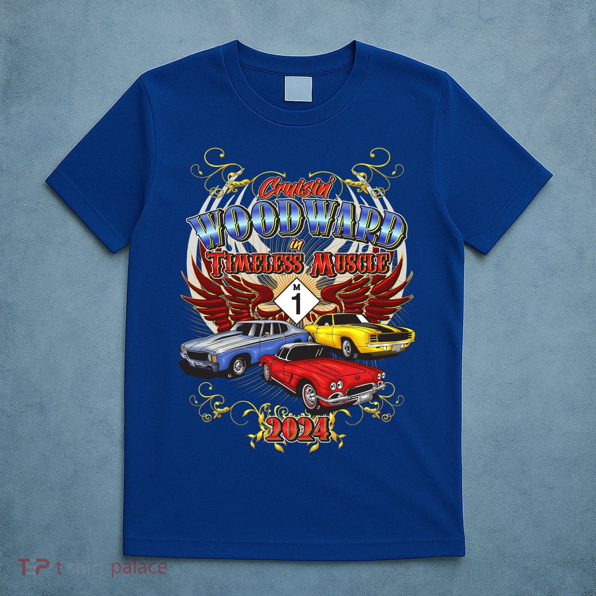 Cruisin Woodward In Timeless Muscle 2024 T-Shirt