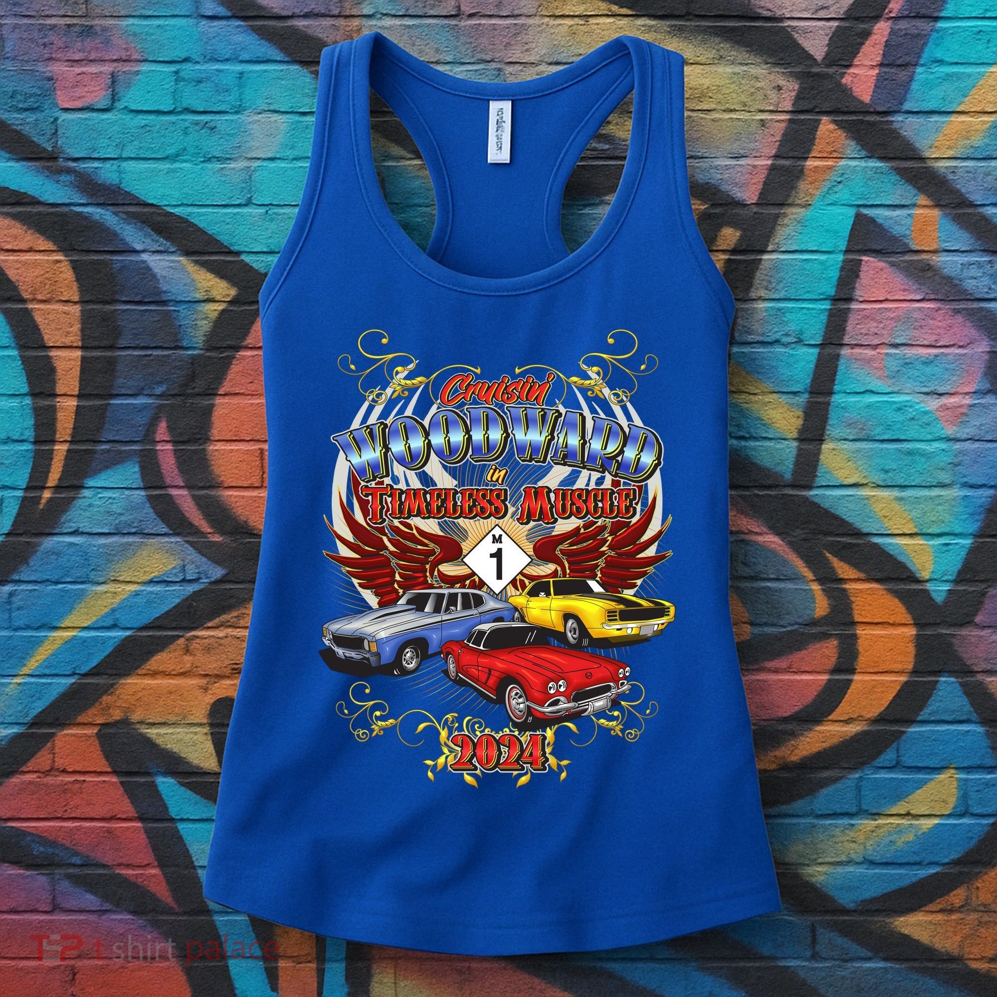 Cruisin Woodward In Timeless Muscle 2024 Women's Tank Top