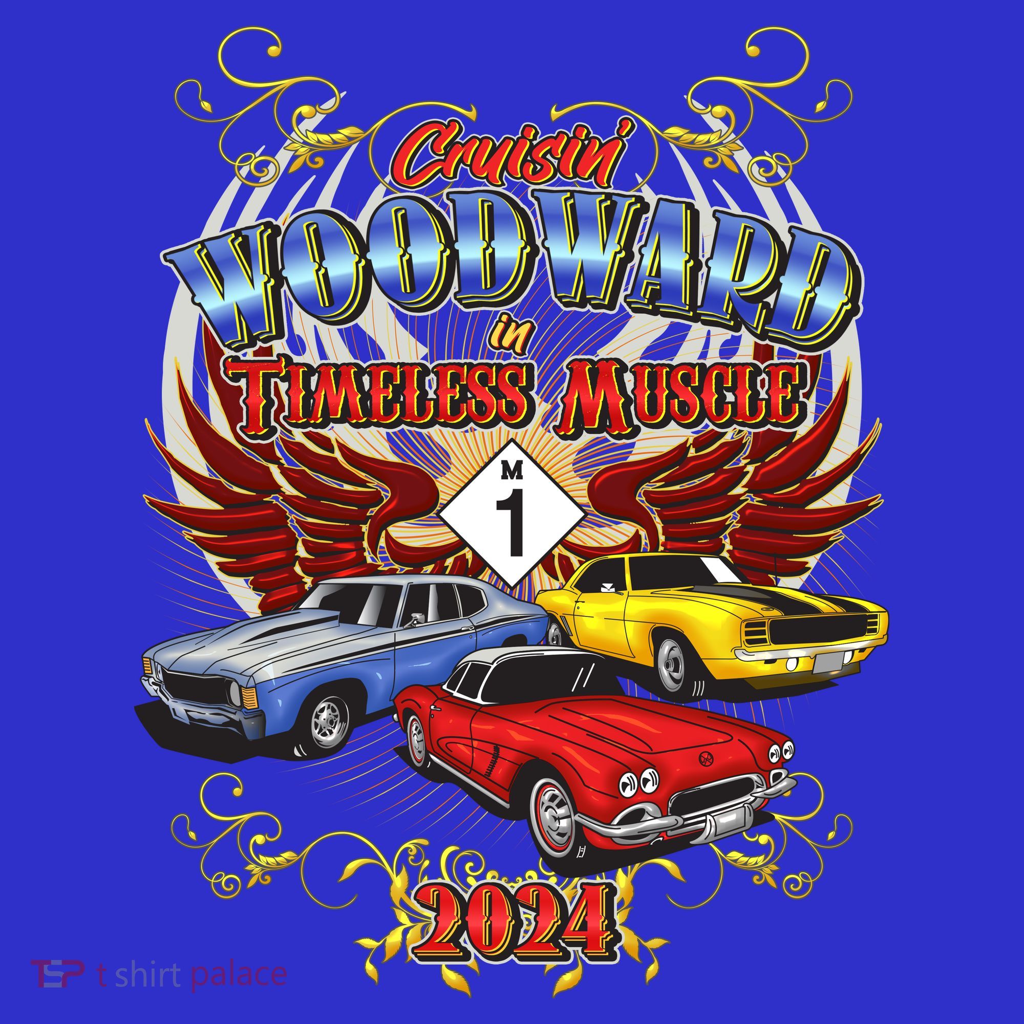 Cruisin Woodward In Timeless Muscle 2024 Women's Tank Top