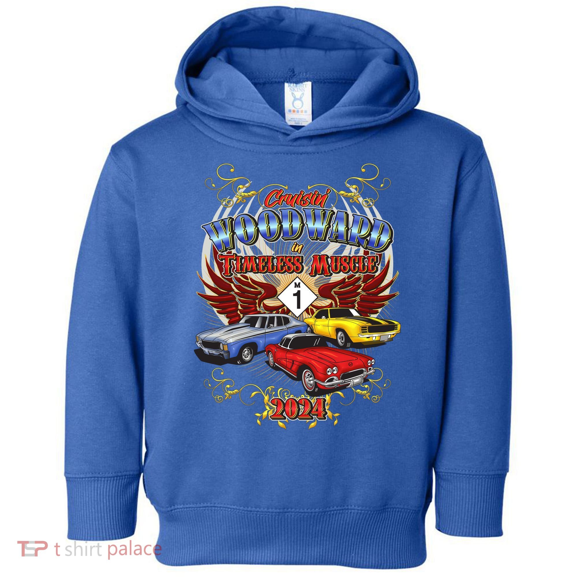 Cruisin Woodward In Timeless Muscle 2024 Toddler Hoodie
