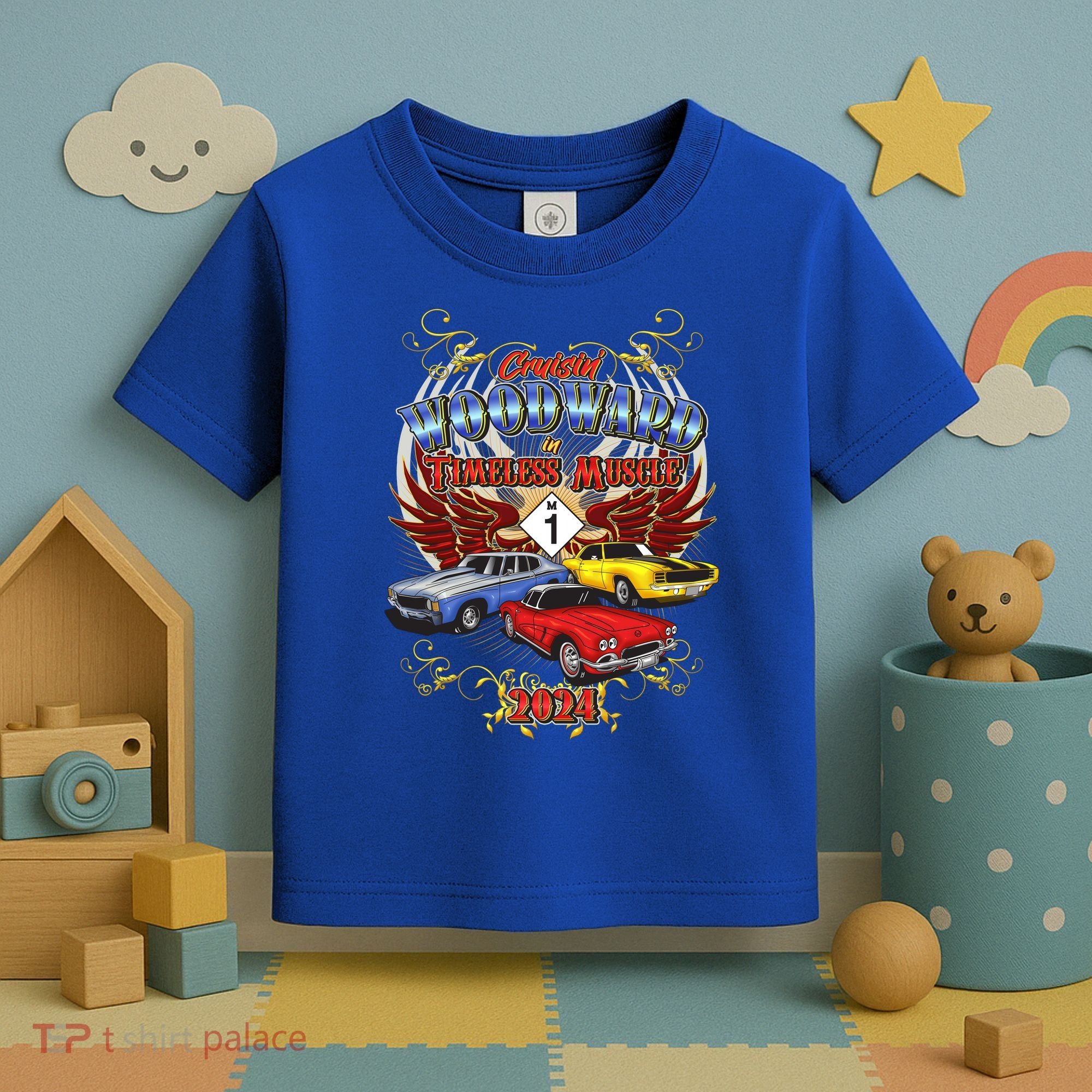 Cruisin Woodward In Timeless Muscle 2024 Toddler T-Shirt