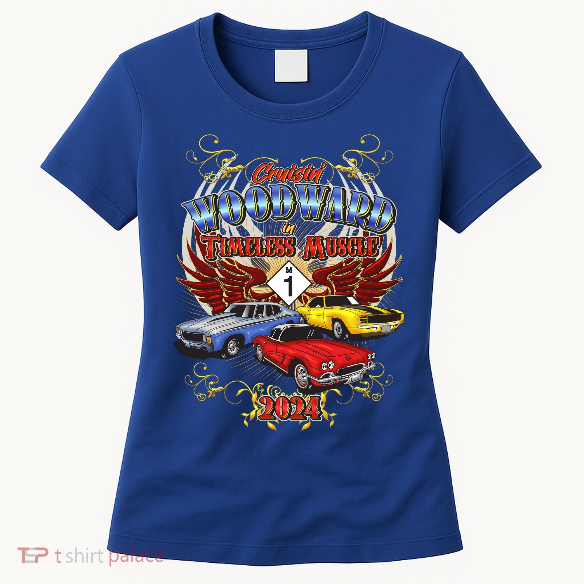 Cruisin Woodward In Timeless Muscle 2024 Women's T-Shirt