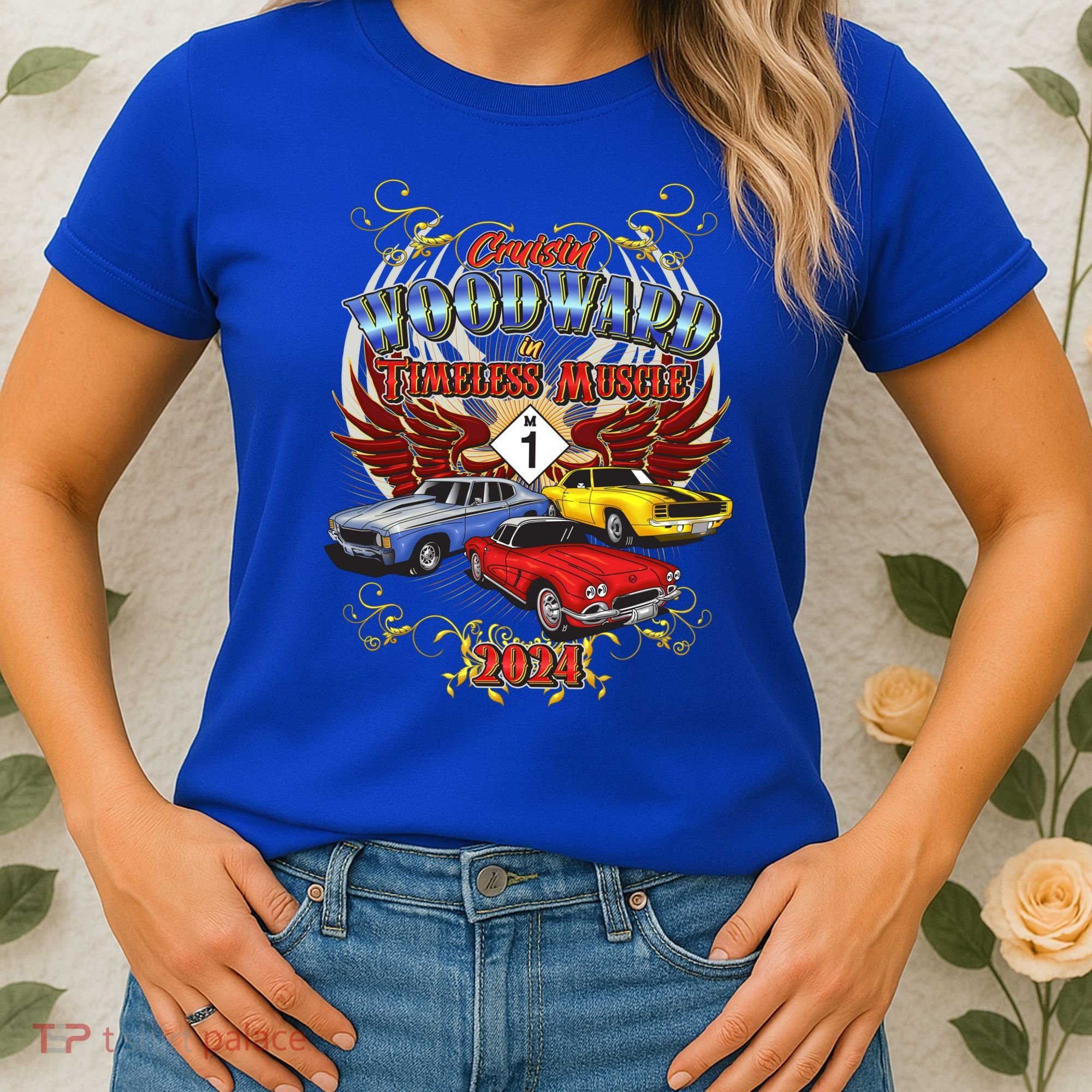 Cruisin Woodward In Timeless Muscle 2024 Women's T-Shirt