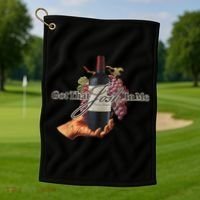 Classy Wine In Me Got That Josh In Me Funny Golf Towel thumb 1