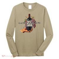 Classy Wine In Me Got That Josh In Me Funny Long Sleeve Shirt thumb 0