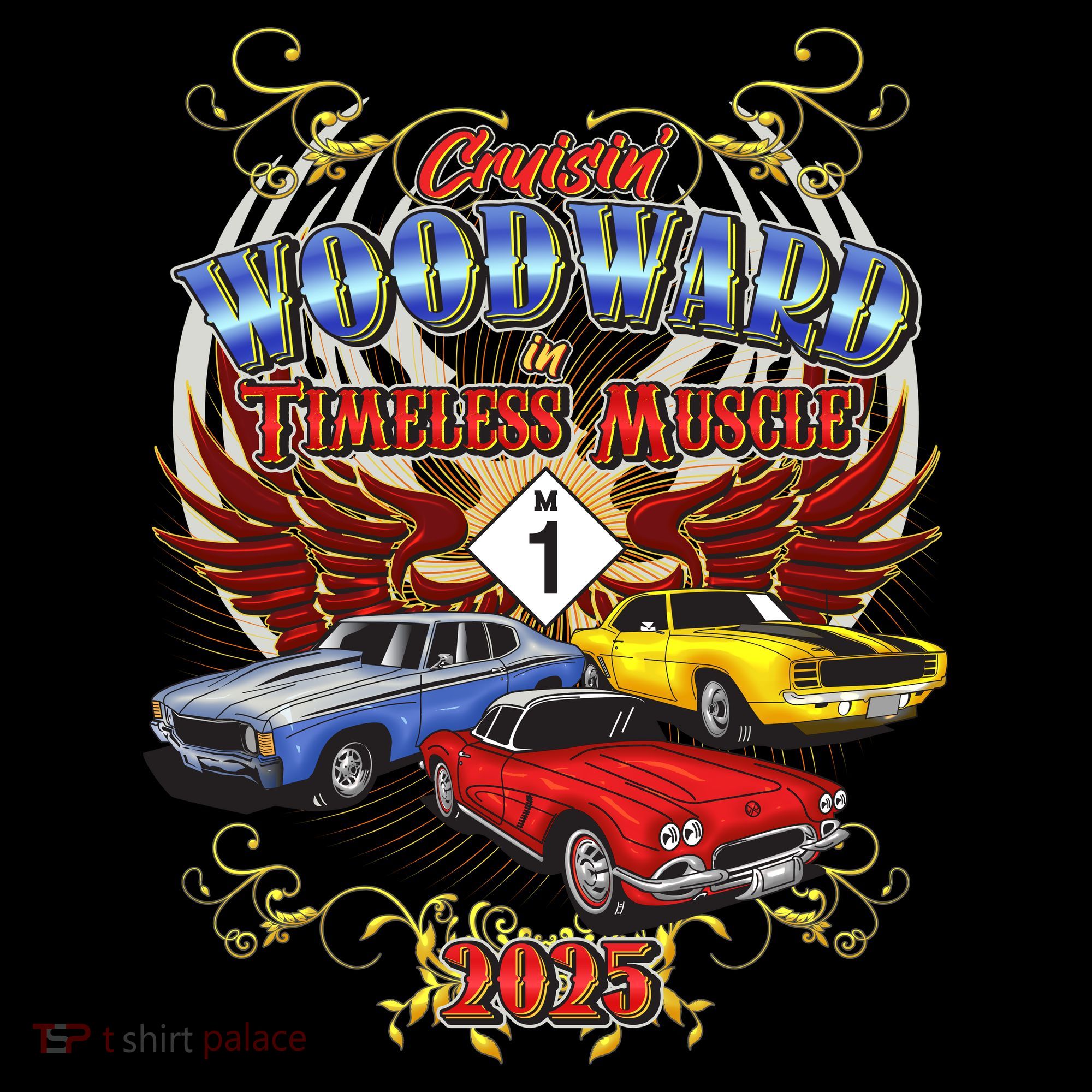 Cruisin Woodward In Timeless Muscle 2025 Stripe Pom Pom Beanie