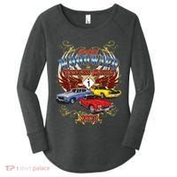 Cruisin Woodward In Timeless Muscle 2025 Women's Perfect Tri Tunic Long Sleeve Shirt thumb 0