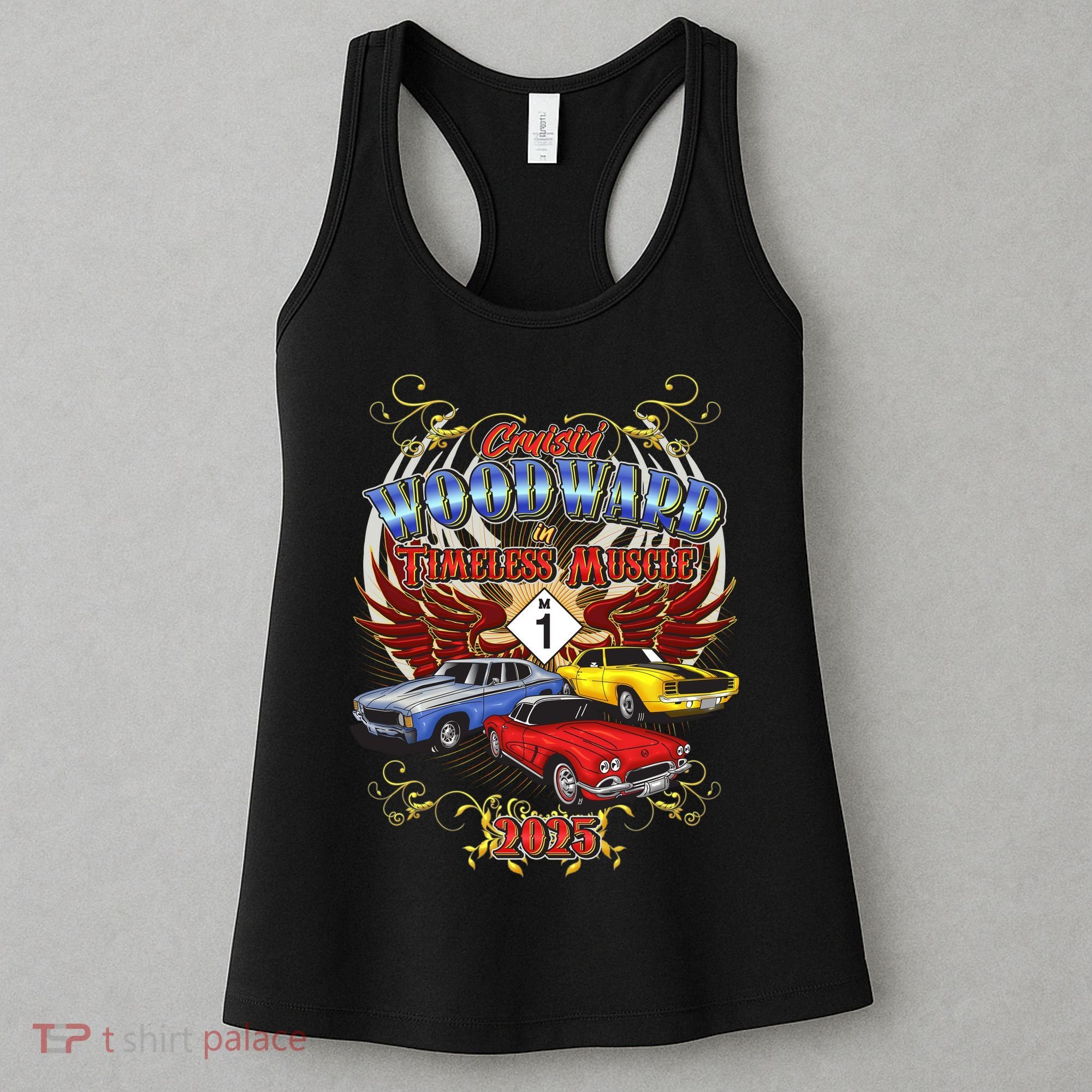 Cruisin Woodward In Timeless Muscle 2025 Women's Tank Top
