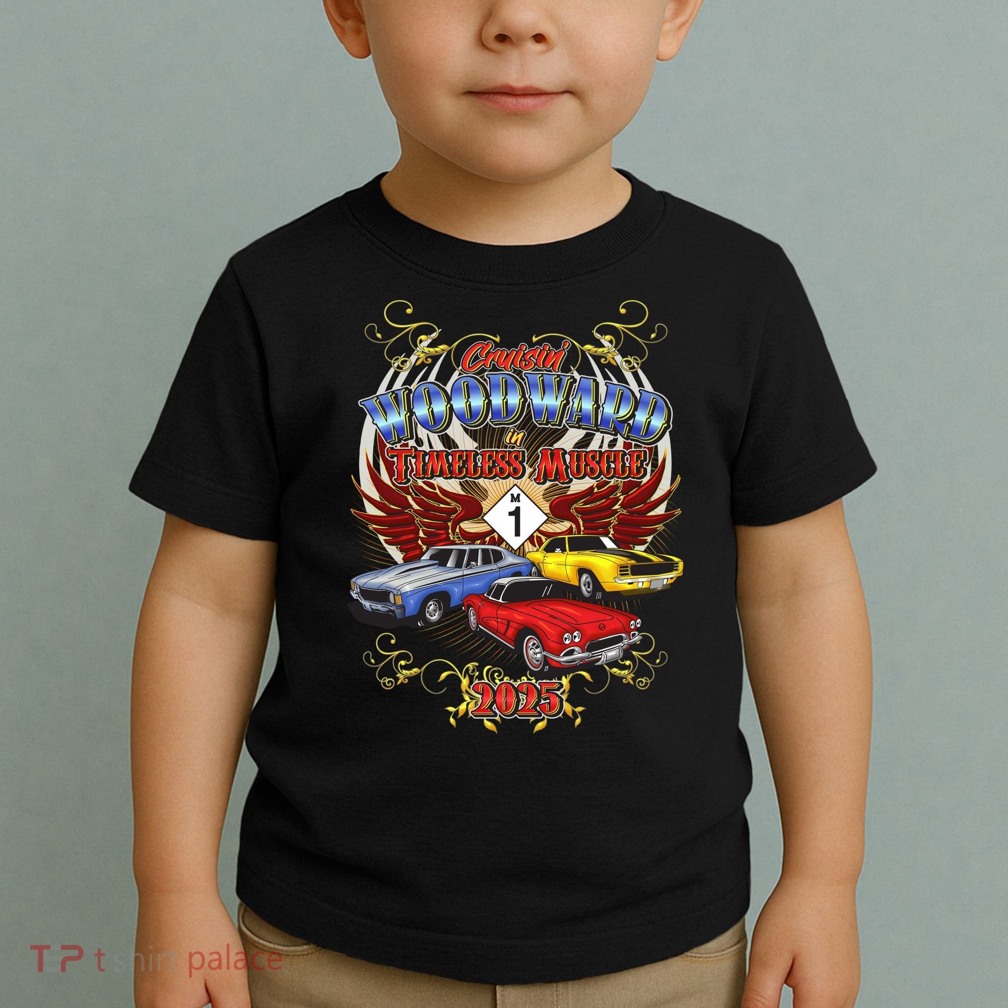 Cruisin Woodward In Timeless Muscle 2025 Toddler T-Shirt