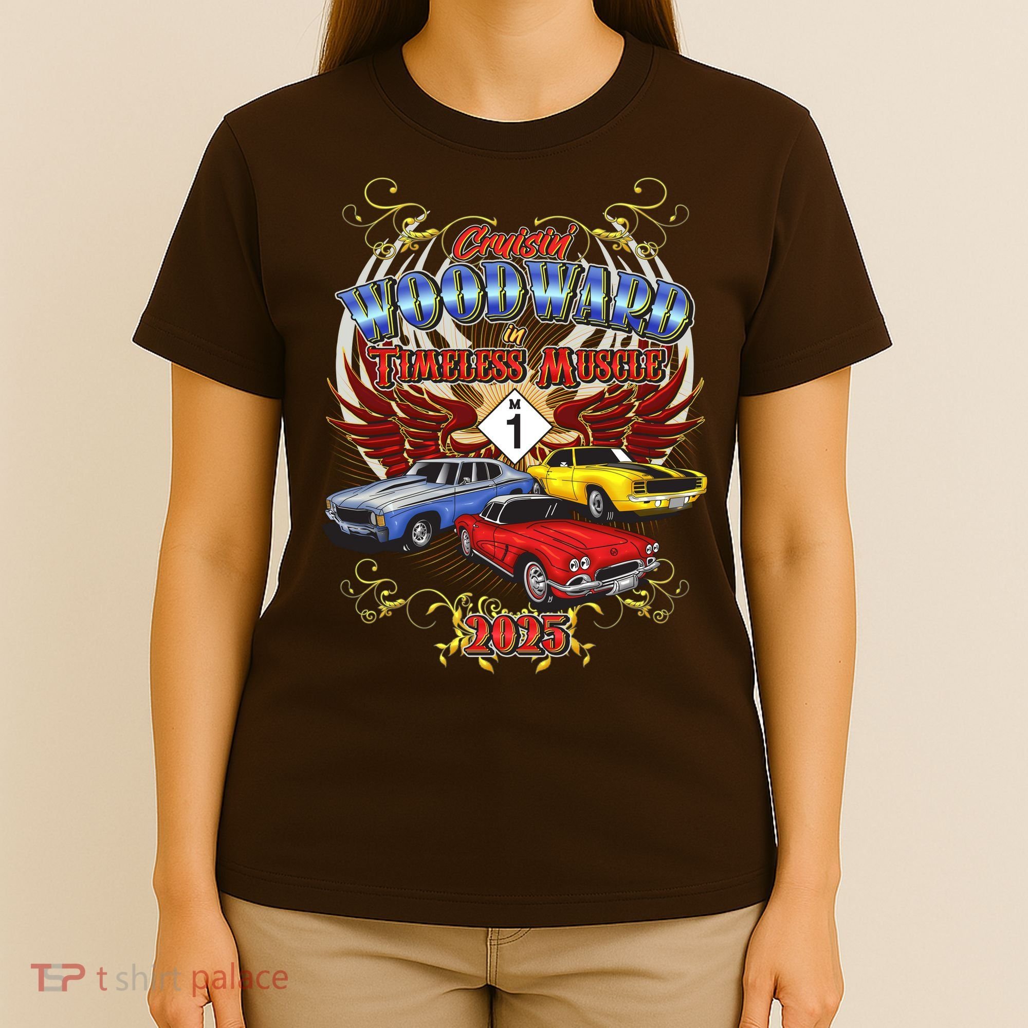 Cruisin Woodward In Timeless Muscle 2025 T-Shirt