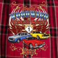 Cruisin Woodward In Timeless Muscle 2025 Women's Flannel Plaid Pajama Pants thumb 2