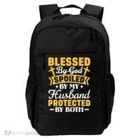 Christian Wife Jesus Blessed By God Spoiled By My Husband Gift Backpack thumb 0