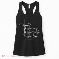 Christian Worship Jesus The Way Truth Life Women's Tank Top thumb 0