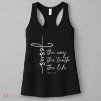 Christian Worship Jesus The Way Truth Life Women's Tank Top thumb 3