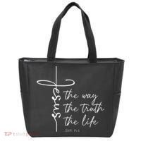 Christian Worship Jesus The Way Truth Life Tote Bag thumb 0