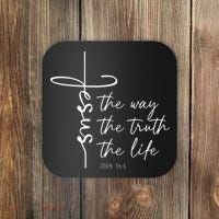 Christian Worship Jesus The Way Truth Life Coaster thumb 0