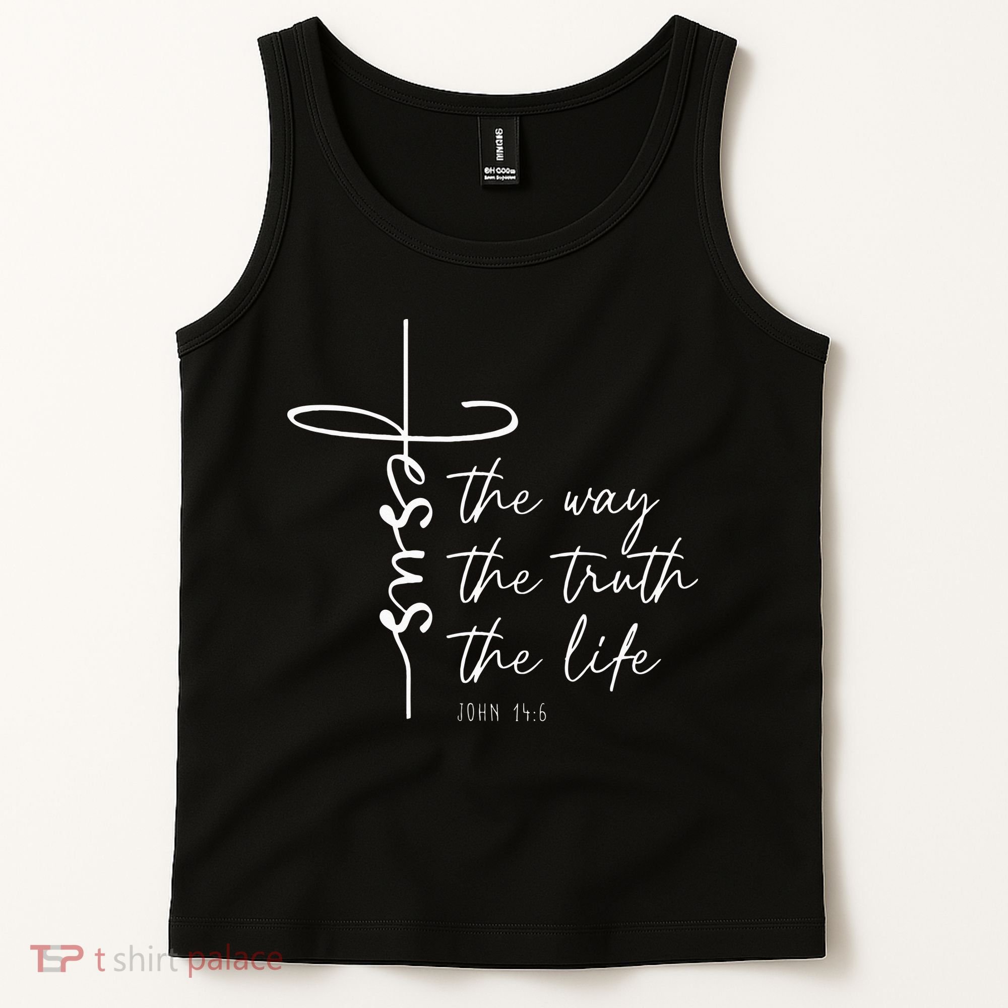 Christian Worship Jesus The Way Truth Life Tank Top