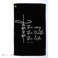 Christian Worship Jesus The Way Truth Life Golf Towel thumb 0