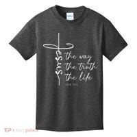 Christian Worship Jesus The Way Truth Life Kids T-Shirt thumb 0