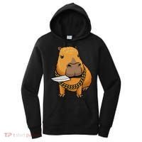 Capybara With Knife Funny Rodent Women's Hoodie thumb 0