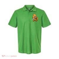 Capybara With Knife Funny Rodent Polo thumb 0