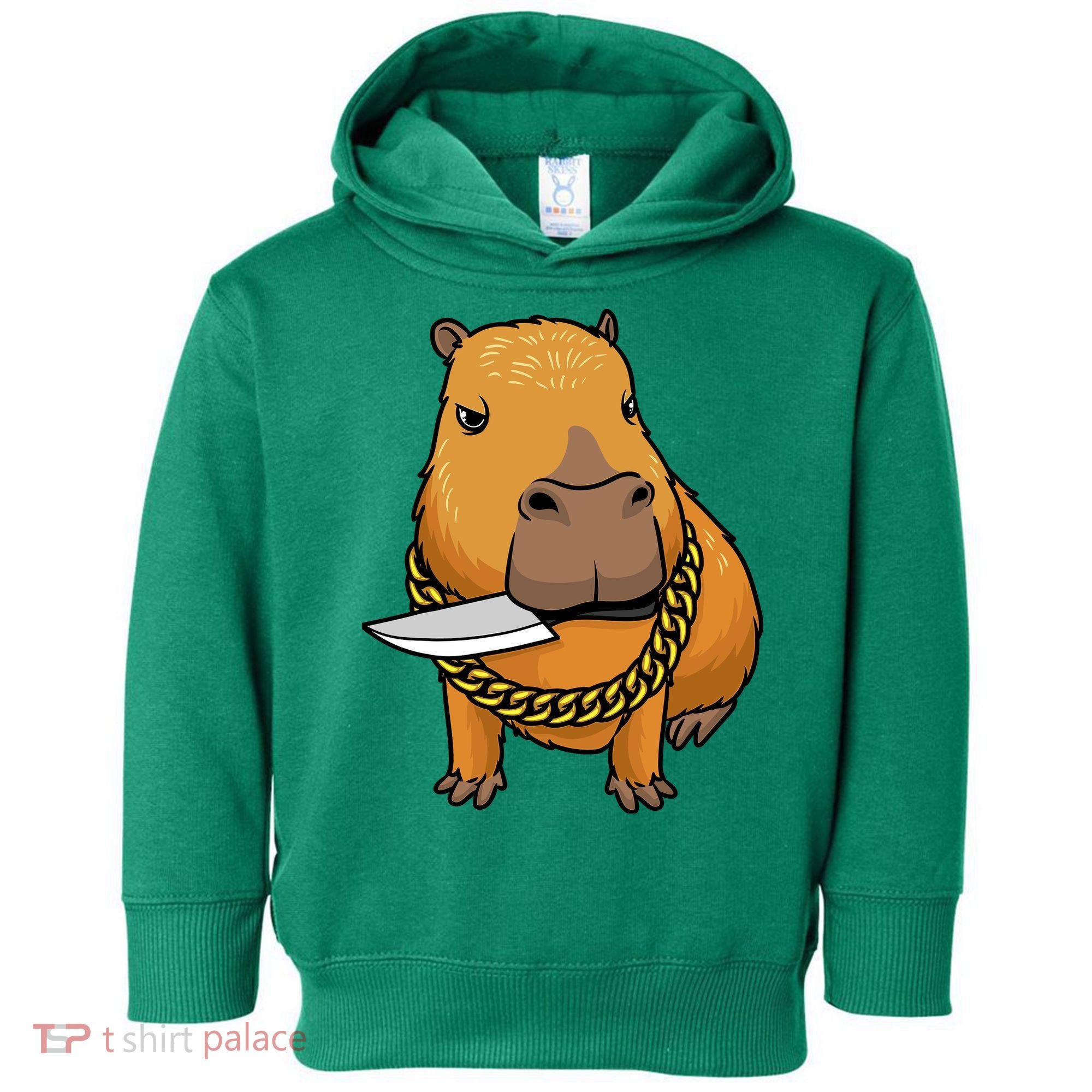 Capybara With Knife Funny Rodent Toddler Hoodie