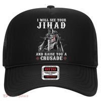 Christian Warrior Knight Templar Raise You A Crusader  Hat thumb 0