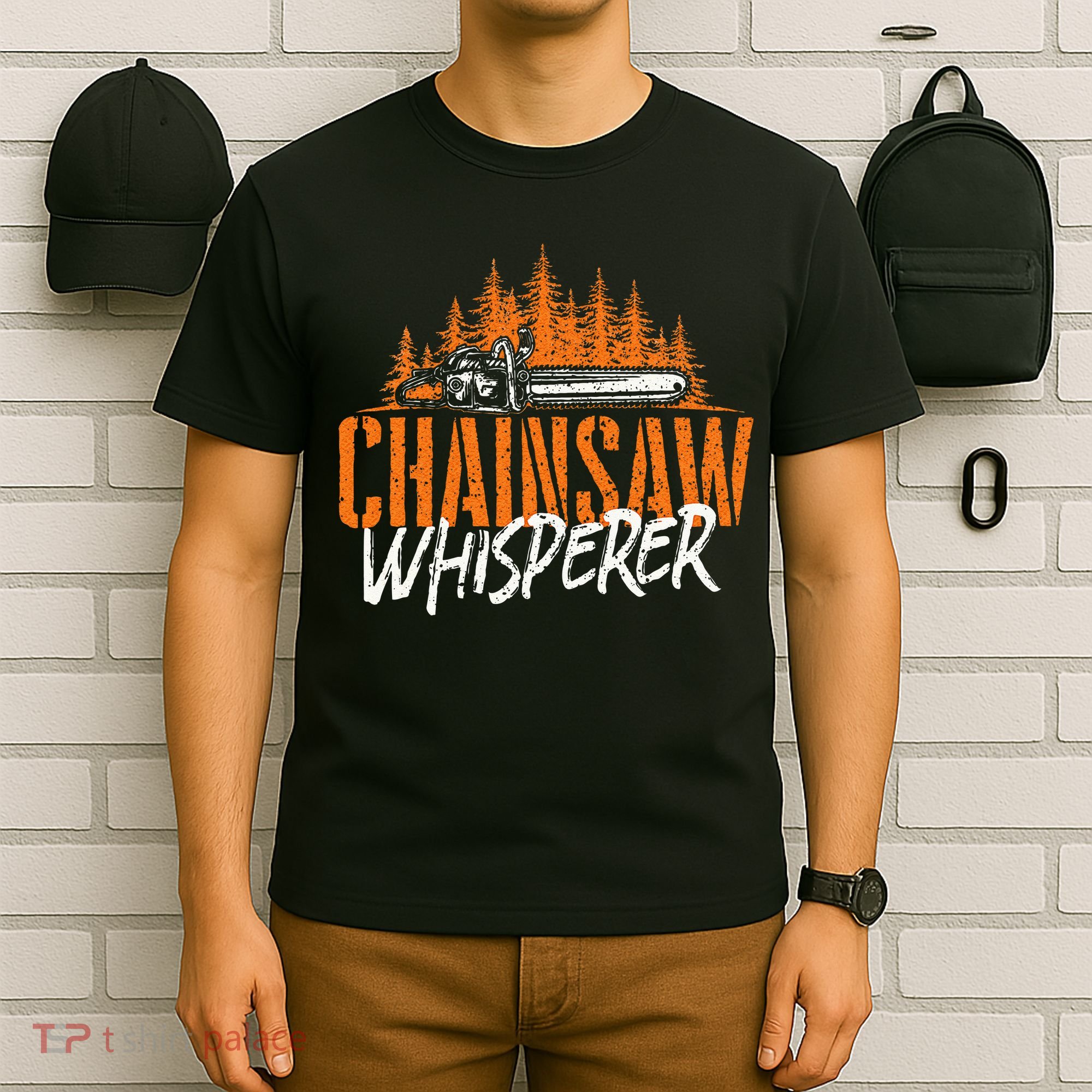 Chainsaw Whisperer Lumberjack Logger Woodworker Woodsman T-Shirt