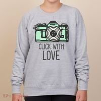 Click With Love With Camera Women's Sweatshirt thumb 0
