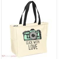 Click With Love With Camera Tote Bag thumb 2