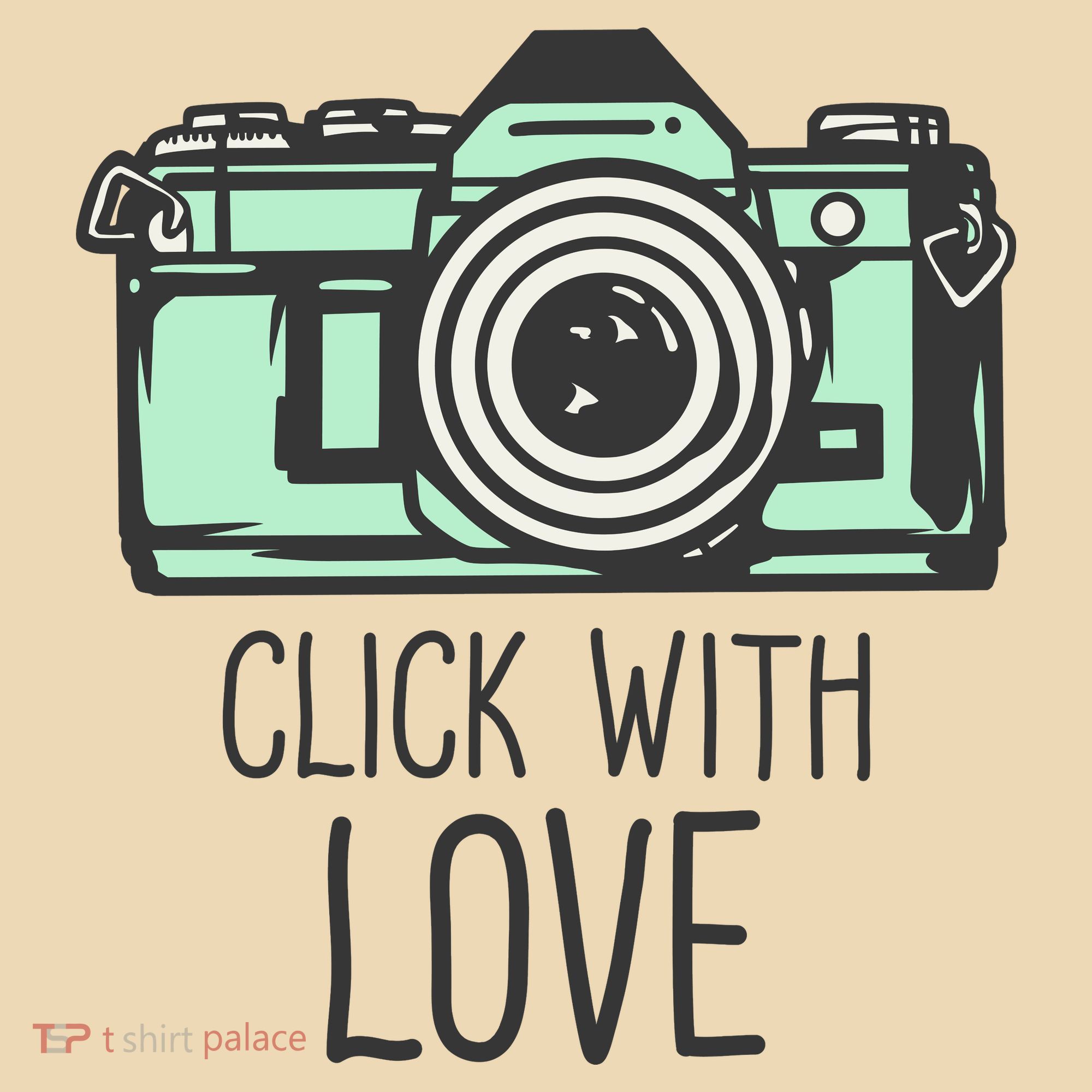 Click With Love With Camera Tote Bag