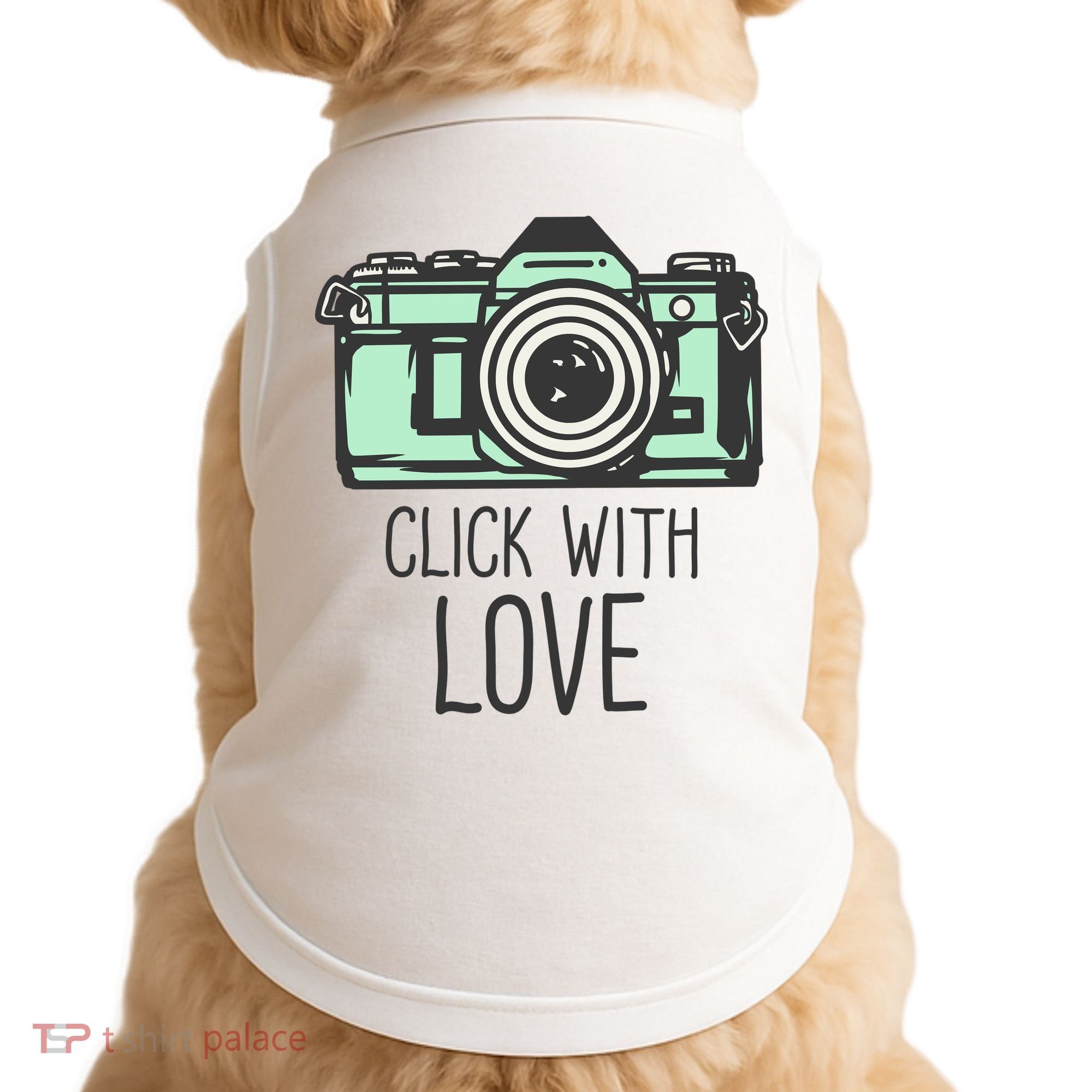 Click With Love With Camera Doggie Tank