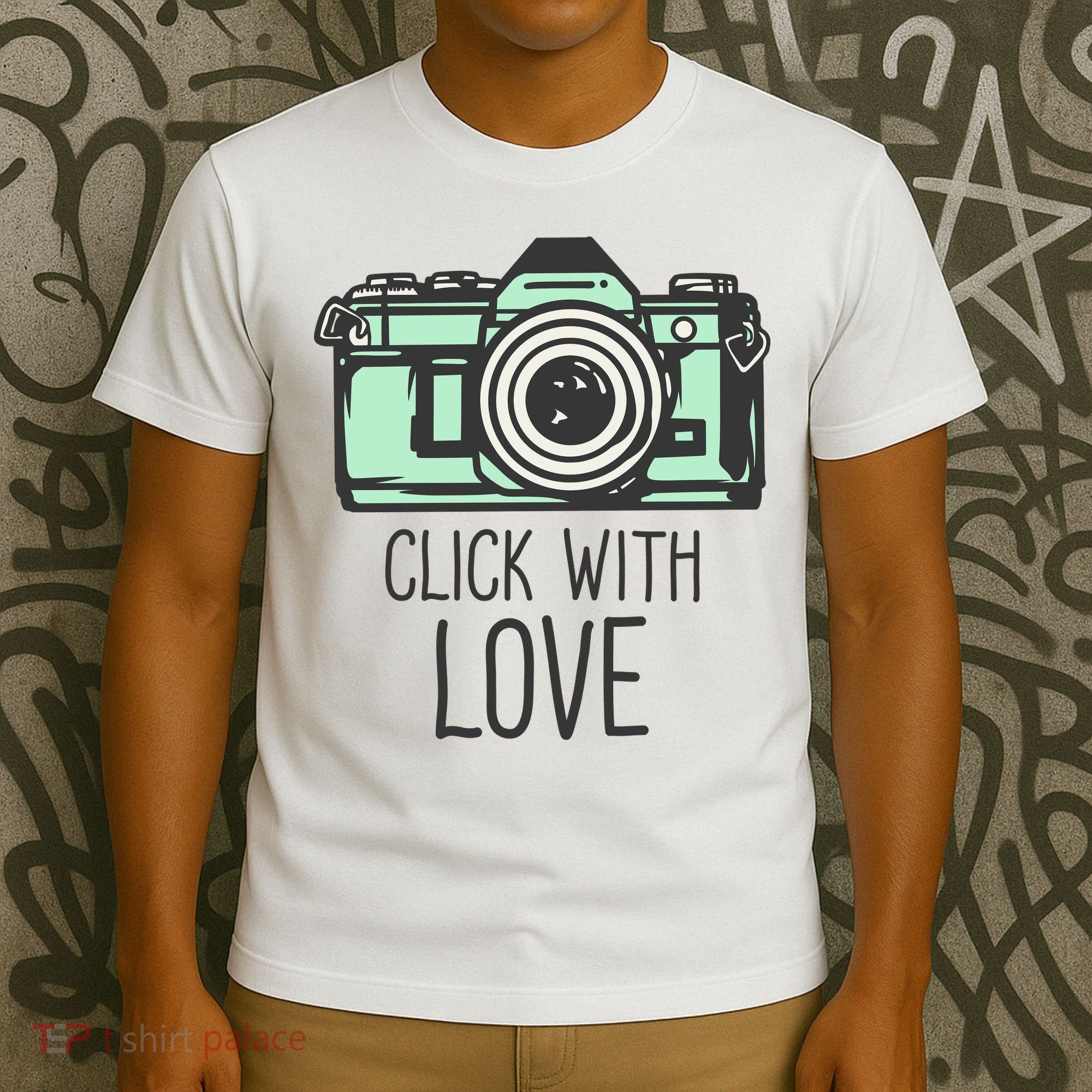 Click With Love With Camera T-Shirt
