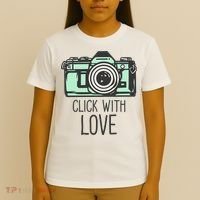 Click With Love With Camera T-Shirt thumb 4