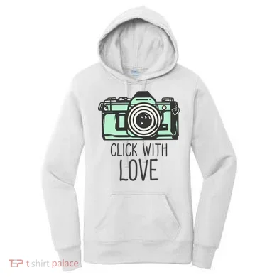 Click With Love With Camera Women's Hoodie