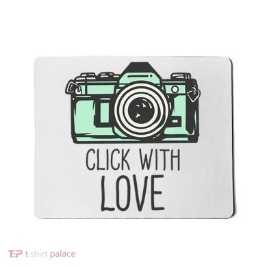Click With Love With Camera Mousepad