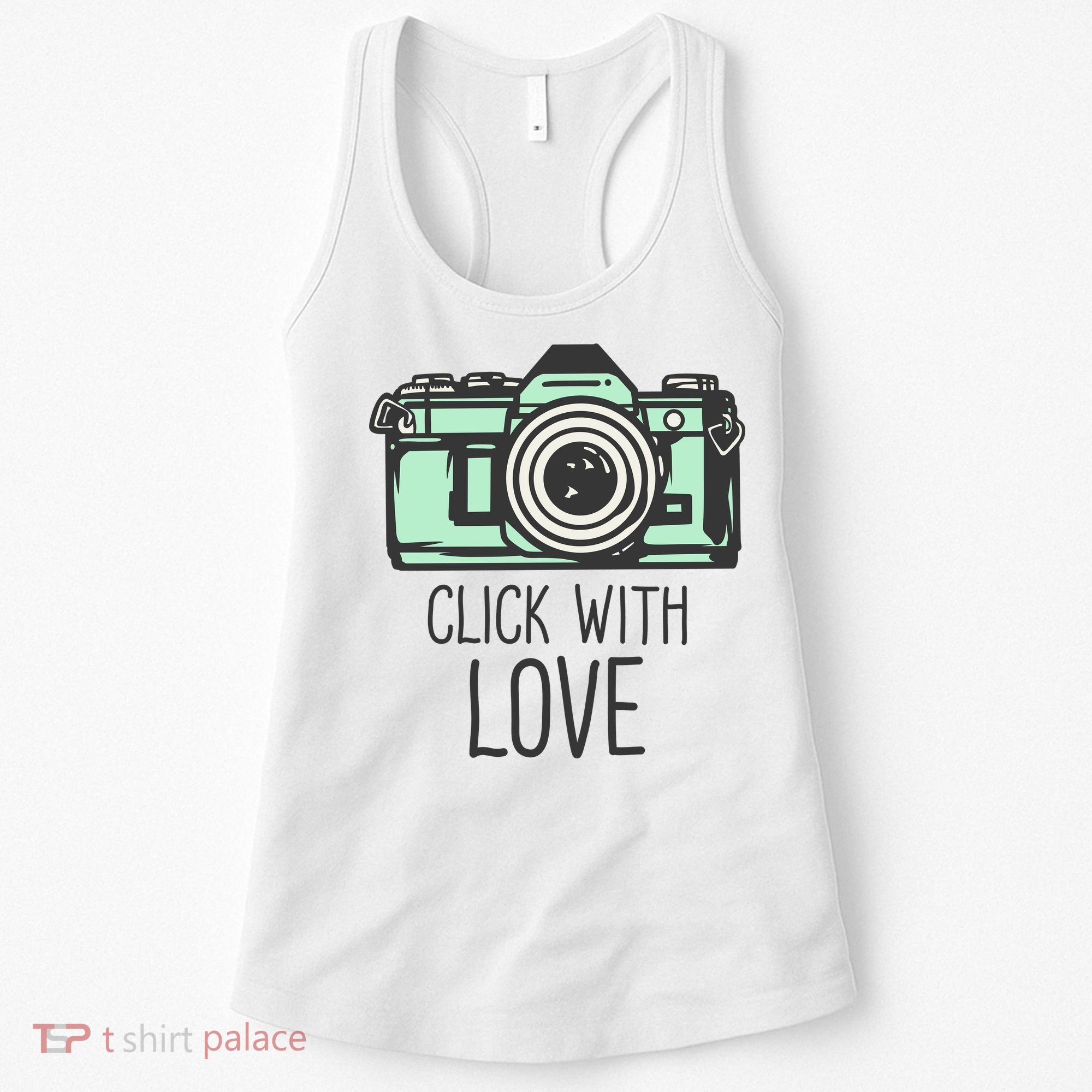Click With Love With Camera Women's Tank Top
