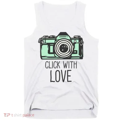 Click With Love With Camera Tank Top