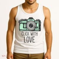 Click With Love With Camera Tank Top thumb 3