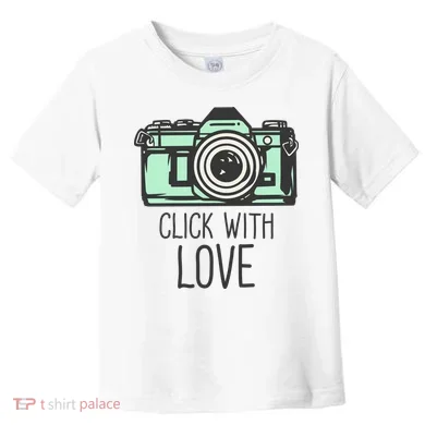 Click With Love With Camera Toddler T-Shirt