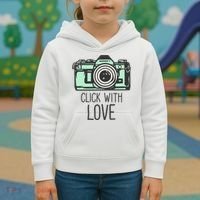 Click With Love With Camera Kids Hoodie thumb 3