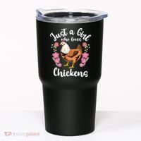 Chicken Who Loves Chickens Tumbler thumb 0