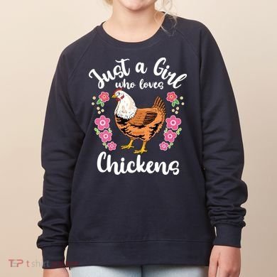 Chicken Who Loves Chickens Women's Sweatshirt