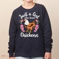 Chicken Who Loves Chickens Women's Sweatshirt thumb 0